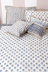 20s Cotton Bed Cover in Floral Block Print