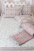 20s Cotton Bed Cover in Block Print