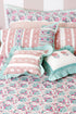 Mulmul Cotton Quilt in Floral Block Print