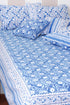 20s Cotton Bed Cover in Floral Block Print