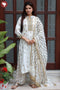 Chanderi Silk Ivory Kurta Pant With Dupatta In Gota Patti