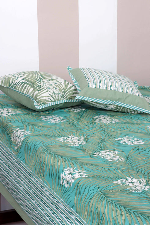 40s Cotton Pillow Cover In Graphic Print