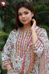 Mulmul Cotton Ivory Kurta In Floral Block Print