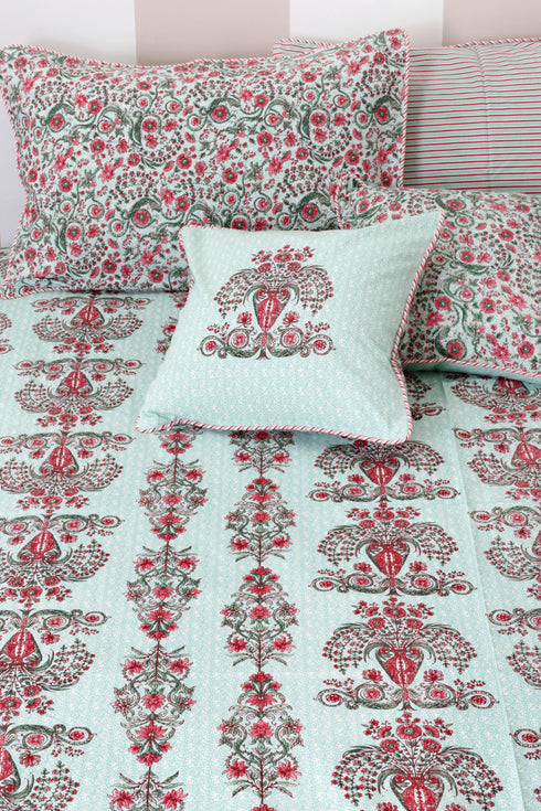 20s Cotton Cushion Cover In Floral Print