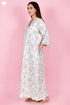 60’s Cotton Full Sleeved Kaftan In Floral Print