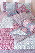 20s Cotton Bed Cover In Assorted Block Print