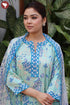Mulmul Cotton Kurta Pant And Dupatta Set In Block Print
