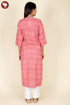 Terry Voile Paneled Kurta And Chiffon Dupatta In Block Print