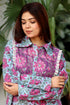 Cambric Cotton Frilly Zoom Top In Block Print