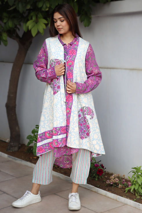 Khaadi Cotton Ivory Overlay Oliver