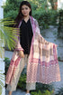 Mulmul Cotton Pink-Beige Momo Wrap (Drapes)