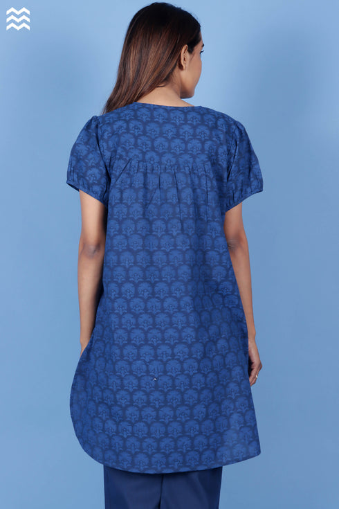 Slub Cotton June Top In Graphic Print