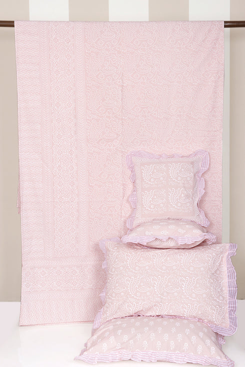 20s Cotton Bed Cover in Hand Block Print