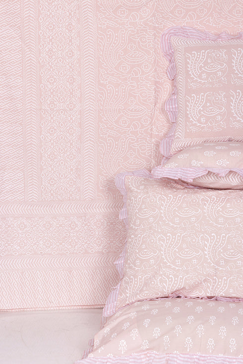 20s Cotton Bed Cover in Hand Block Print
