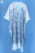 Mulmul Cotton Lounge Caftan In Assorted Block Print