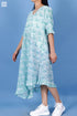 Cotton Spring Frock In Assorted Block Print