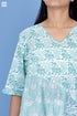 Cotton Spring Frock In Assorted Block Print