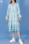 Rayon Slub Amalfi Dress in Block Print