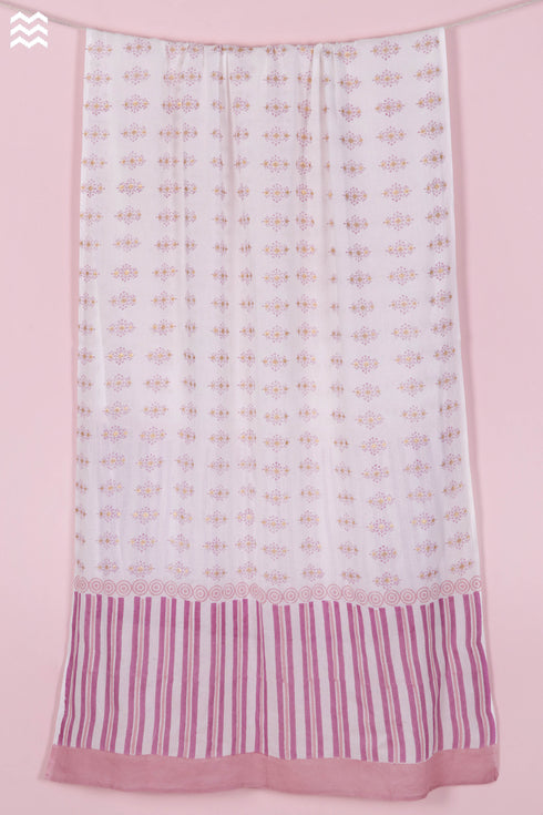 Mulmul Cotton Wrap In Block Print