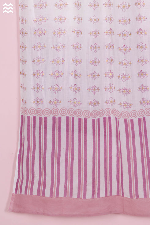 Mulmul Cotton Wrap In Block Print