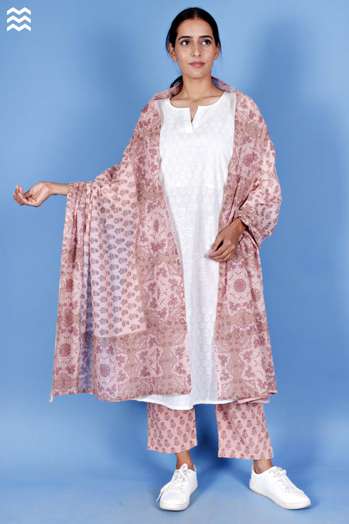 Mulmul Cotton Wrap In Block Print