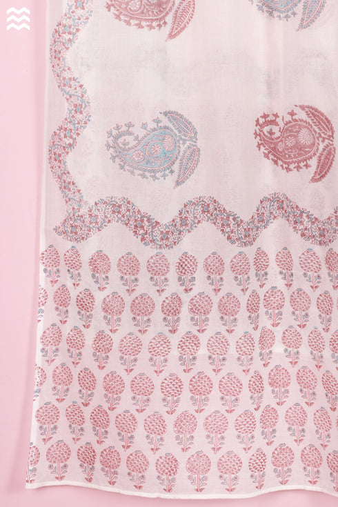 Mulmul Cotton Wrap In Block Print