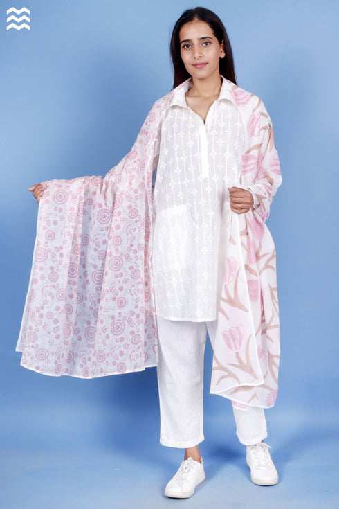 Mulmul Cotton Momo Wrap In Block Print