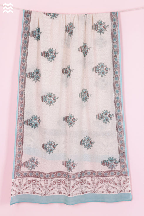 Mulmul Cotton Momo Wrap In Block Print