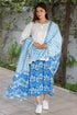 Mulmul Cotton Momo WrapIn Floral Block Print