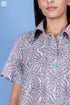 Slub Cotton Zoom Shirt In Block Print