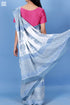 Mulmul Cotton Saree With Fall In Assorted Block Print