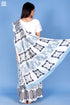 Mulmul Cotton Saree With Fall In Assorted Block Print