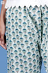 Cambric Cotton Van Panel Pant With Block Print