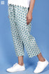 Cambric Cotton Van Panel Pant With Block Print