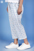 Cambric Cotton Van Pant With Block Print