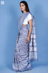Cotton Silk Saree With Fall In Block Print
