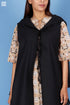 Khaadi Cotton Lola Overlay Jacket In Black