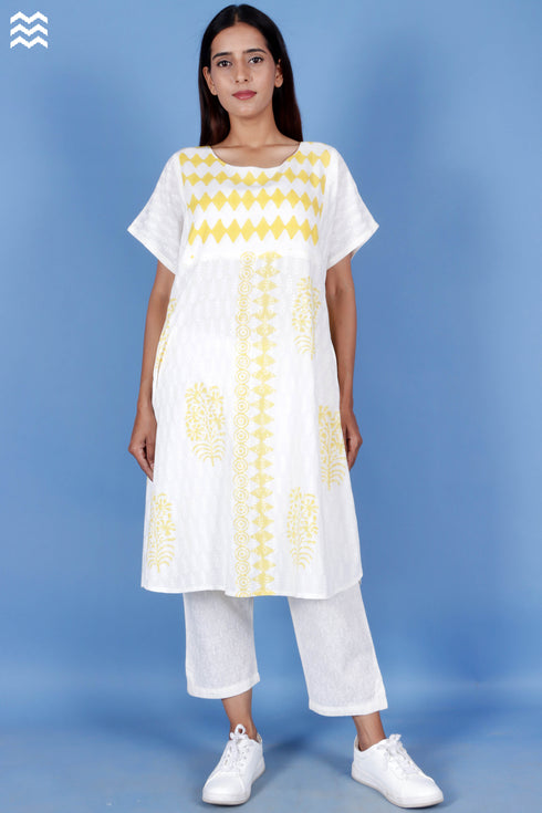 Rayon Zoolander Top In Block Print