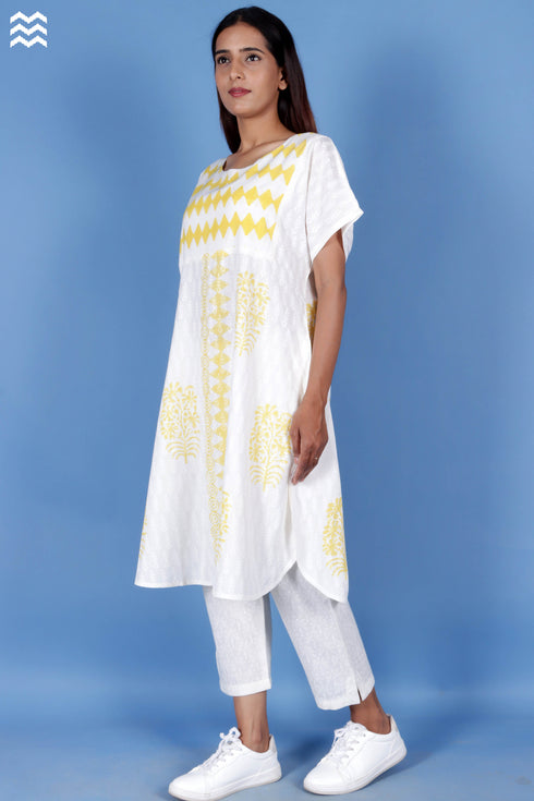 Rayon Zoolander Top In Block Print