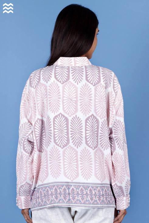 Rayon Patricia Top In Block Print