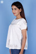 Slub Cotton Matt Top With Chikankari Embroidery