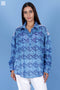 Mulmul Cotton Beach Shirt In Block Print