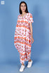 Crepe Cotton Bobo Dress In Block Print