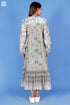 Cotton Silk Walton Dress In Block Print