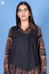 Khaadi Cotton Tilda Sleeveless Jacket In Black