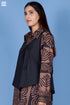 Khaadi Cotton Tilda Sleeveless Jacket In Black
