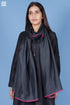 Cotton Silk Arya Wrap In Black