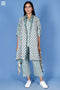 Khaadi Cotton Percy Overlay Jacket In Block Print