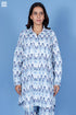 Slub Cotton Boyfriend Shirt In Block Print