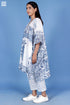 Mulmul Cotton Short Caftan In Block Print